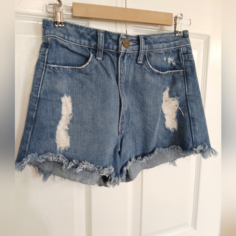 Show Me Your Mumu Houston high waisted palm tree shorts Vacation Resort Size 25